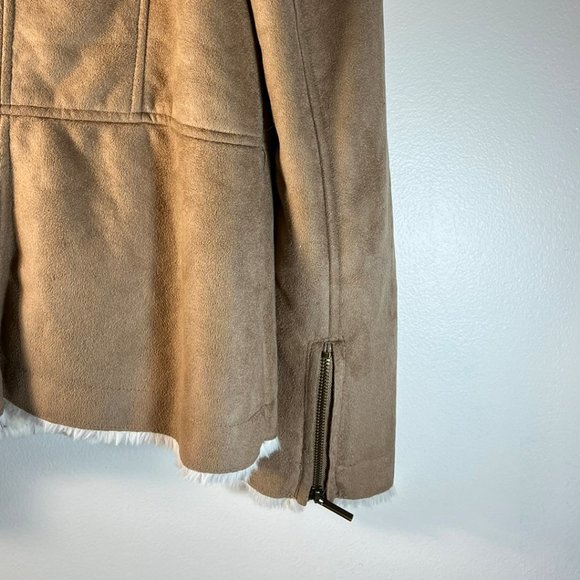 DB Tan Suede Coat - Picture 5 of 6